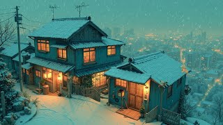 Snowy Japan Lofi Ambience ❄️ Cozy Winter Beats & Retro Town Vibes 🎶 Relax & Study screenshot 4
