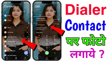 How to set a photo in the dialer contact and caller screen background on any Android device?