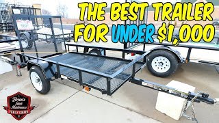 The Best Trailer For UNDER $1,000 | Showing My Very First Utility Trailer From Tractor Supply Co!