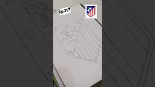Club Atlético de Madrid | Logo Design | Pencil Sketch | La Liga #football #sports #spain #madrid