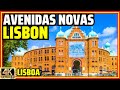 Avenidas Novas - Saldanha 🤗Lisbon's Upscale Contemporary District! Walking Tour, Portugal [4K]