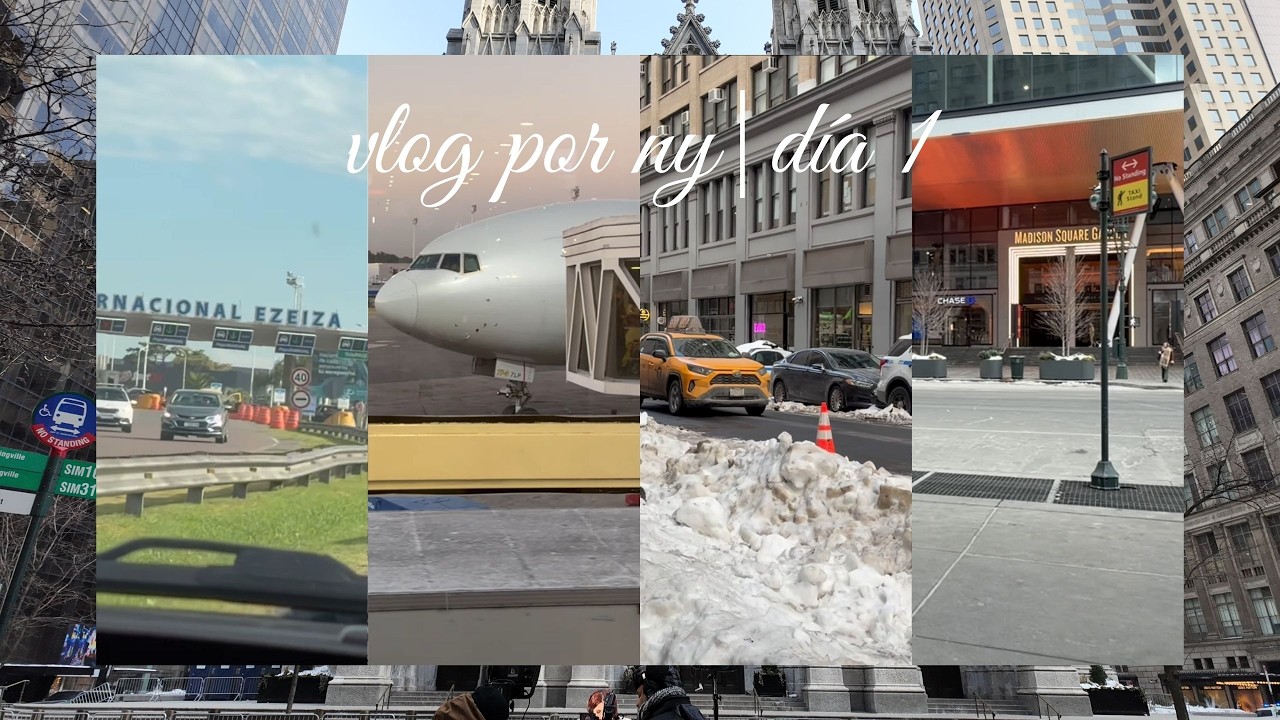 EZE to JFK | vuelo, paseo por chelsea y timesquare | vlog por ny