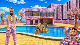 😱Franklin Make Giant Money House in Indian Bike Driving 3D