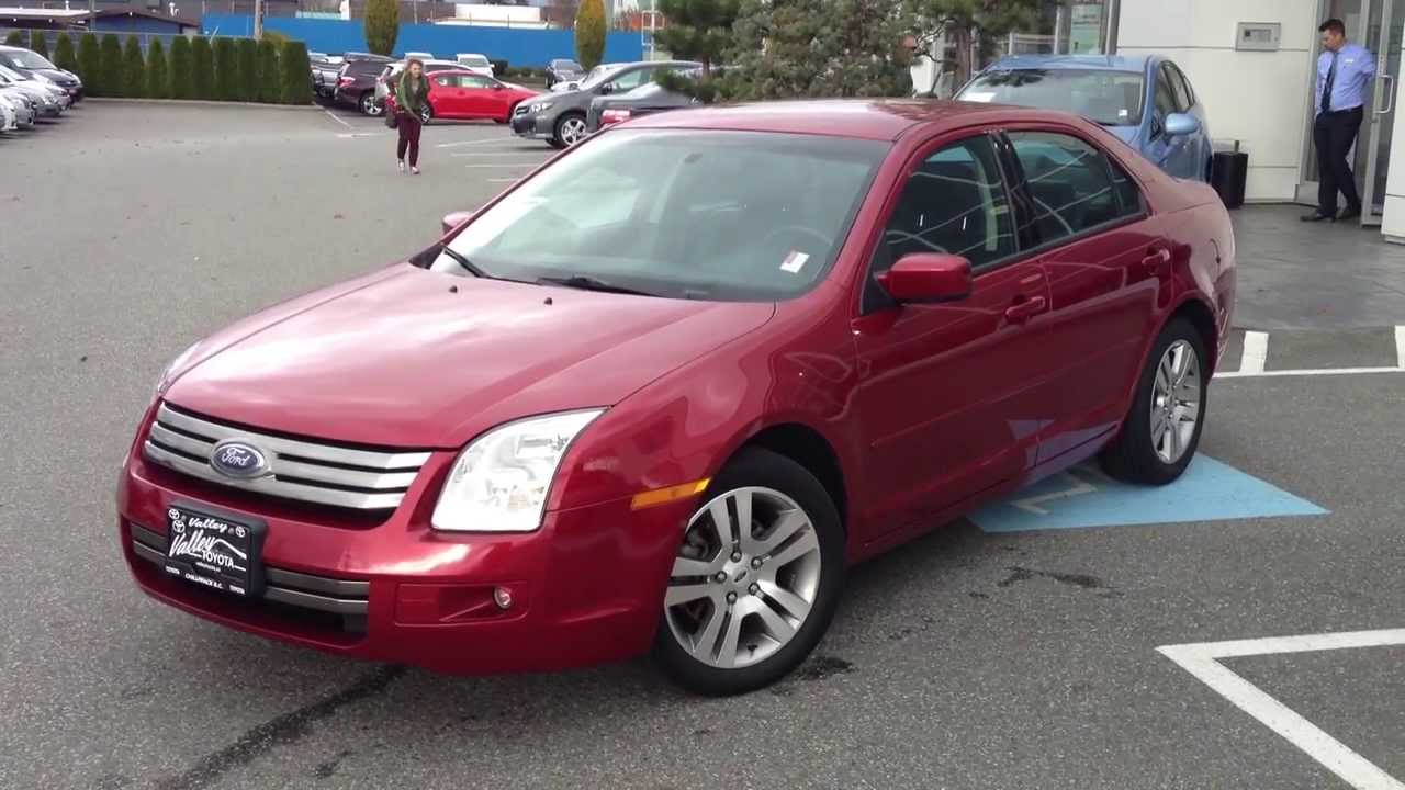 Sold 2007 Red Ford Fusion Se Preview For Sale At Valley Toyota Scion In Chilliwack B C 14485a