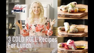 Three Healthy COLD ROLL Recipes for LUNCH | High PROTEIN