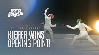 Lee Kiefer Wins The Opening Point v Arianna Errigo | World Fencing League Debut | Los Angeles 2026