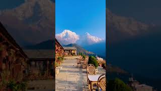 Peaceful Morning Vibes in the Himalayas ☕🌄 | Nepal Tourism#shorts #trending #youtubeshorts