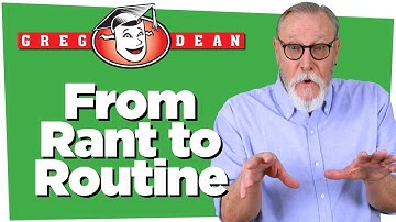 🎤From Rant to Routines - Stand Up Comedy Classes Greg Dean Tips Comedians Writing Jokes Shows
