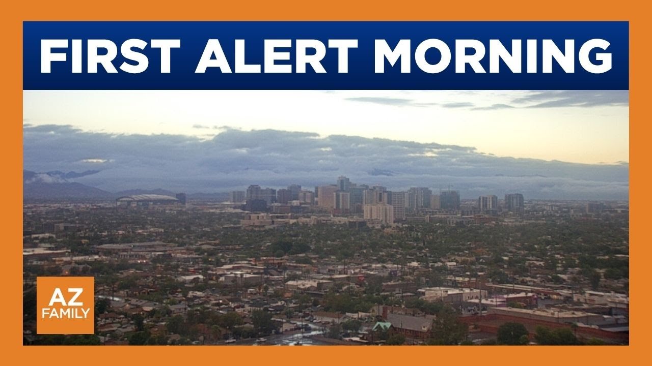 Early morning rain leads to mild day in Phoenix area - YouTube