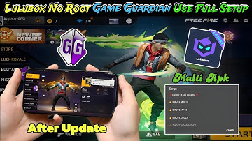LULUBOX NO ROOT GAME GUARDIAN USE FULL SETUP | HOW TO USE EMOTE SCRIPT IN FREE FIRE FULL SETUP 🎁