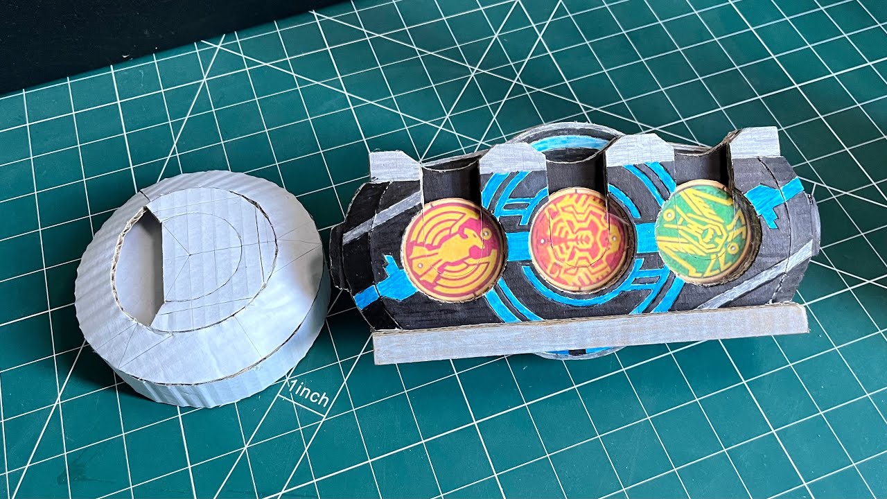 Cardboard A Rider How to make DX OOO Driver from cardboard | Kamen Rider OOO - YouTube