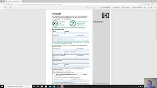 ALG II Antrag, Anlage UH3, ausfüllen der Anlage Unterhalt Unterhaltsanspruch