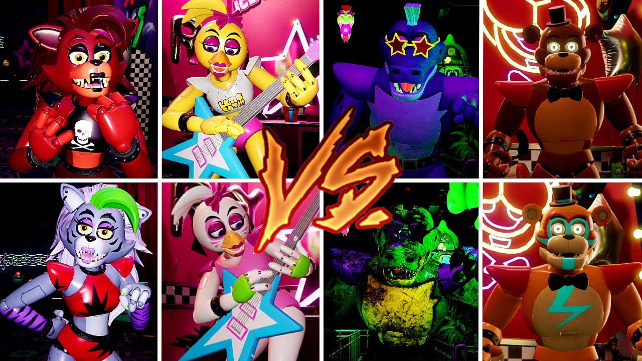 Classic Glamrock Animatronic Skins [Five Nights at Freddy's Security Breach]  [Mods]