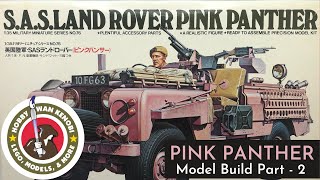 Plastic Scale Model Build - Tamiya Pink Panther 1/35 - Part 2, Painting, Chipping, Washes, Stowage