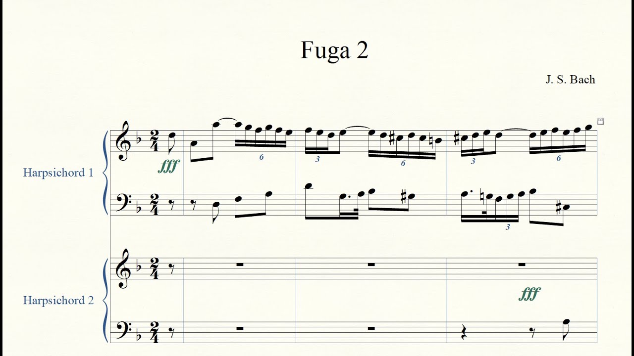 Bach - Fuga 2 von Die Kunst der Fuga, BWV 1080 - YouTube