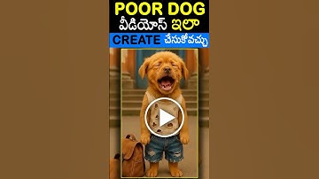 💥Create Poor Puppy AI Videos in Telugu | Poor Puppy Heart-Touching Story #shorts #shortsfeed