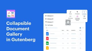 How to Create Collapsible Document Gallery in Gutenberg | Catfolders &amp; CatFolders Document Gallery