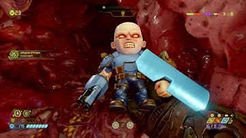 Doom Eternal - All collectibles, No deaths, Running up the high score trophy #3 / PS4 PRO