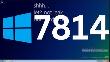 Exploring Windows 8 Build 7814