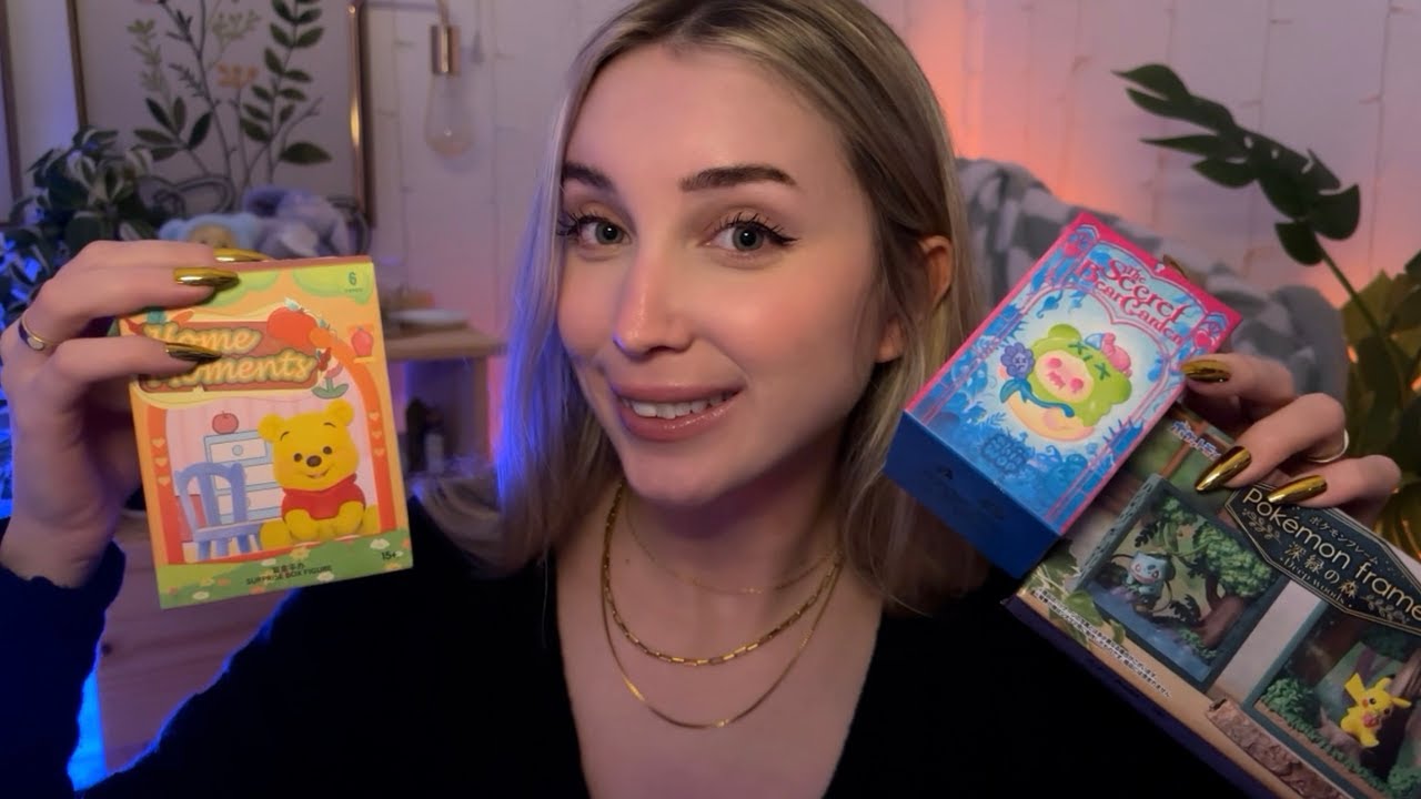 ASMR Opening 9 Blind Box for the Triggers