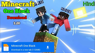How to Download and Install One block Survival World in Minecraft 1.19 | Minecraft One Block Map