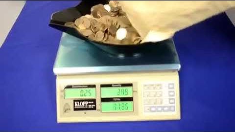 KLOPP Model KCS Coin Counting Scales