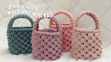 How to make DIY Small Macrame Bag for Kids | Mini Bags Tutorial