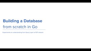 Building a Database from Scratch