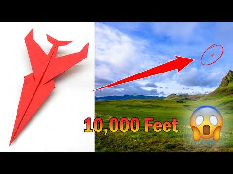 How to Make a WORLD RECORD Paper Airplane that Flies Far and Straight