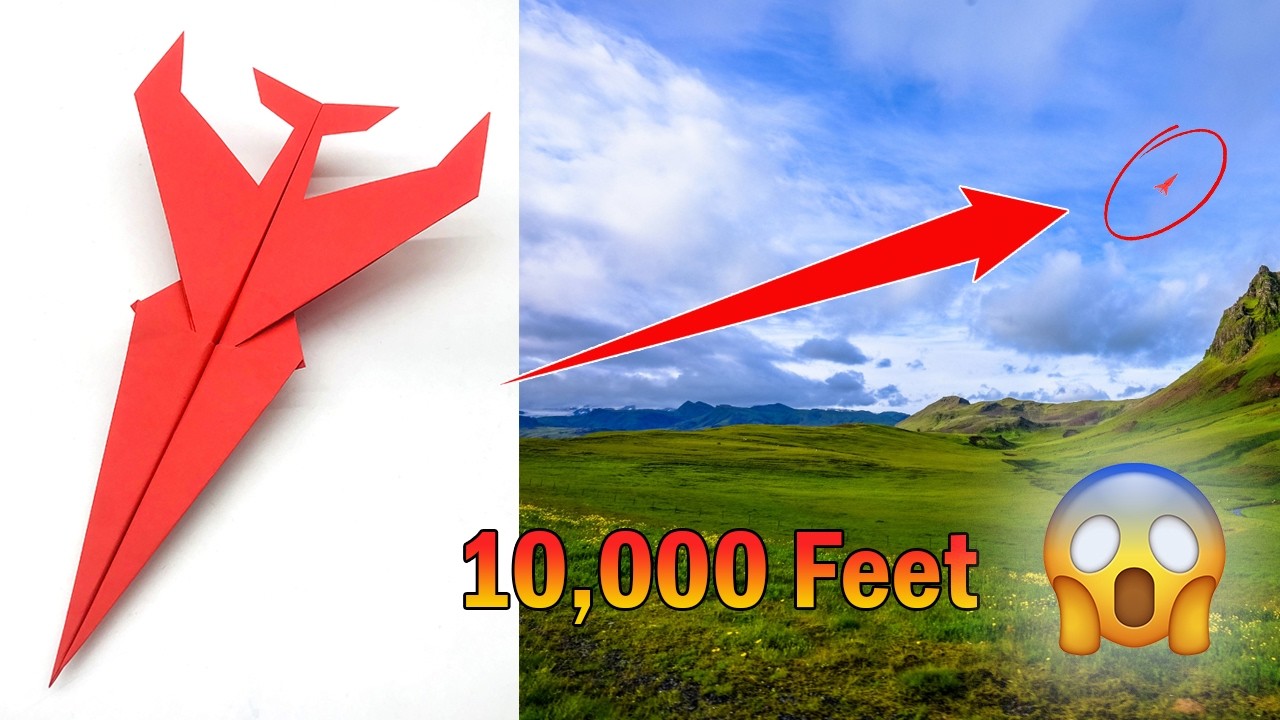 How to Make a WORLD RECORD Paper Airplane that Flies Far and Straight