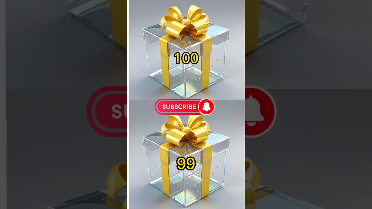 99 Vs 100 Choose Your Gift Box Shorts Trending Viral Giftbox Chooseyourgift