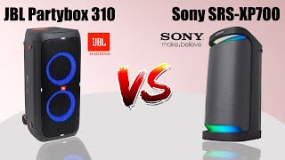 JBL Partybox 310 Vs Sony SRSXP700 Party Speaker Comparison | Which is the best?