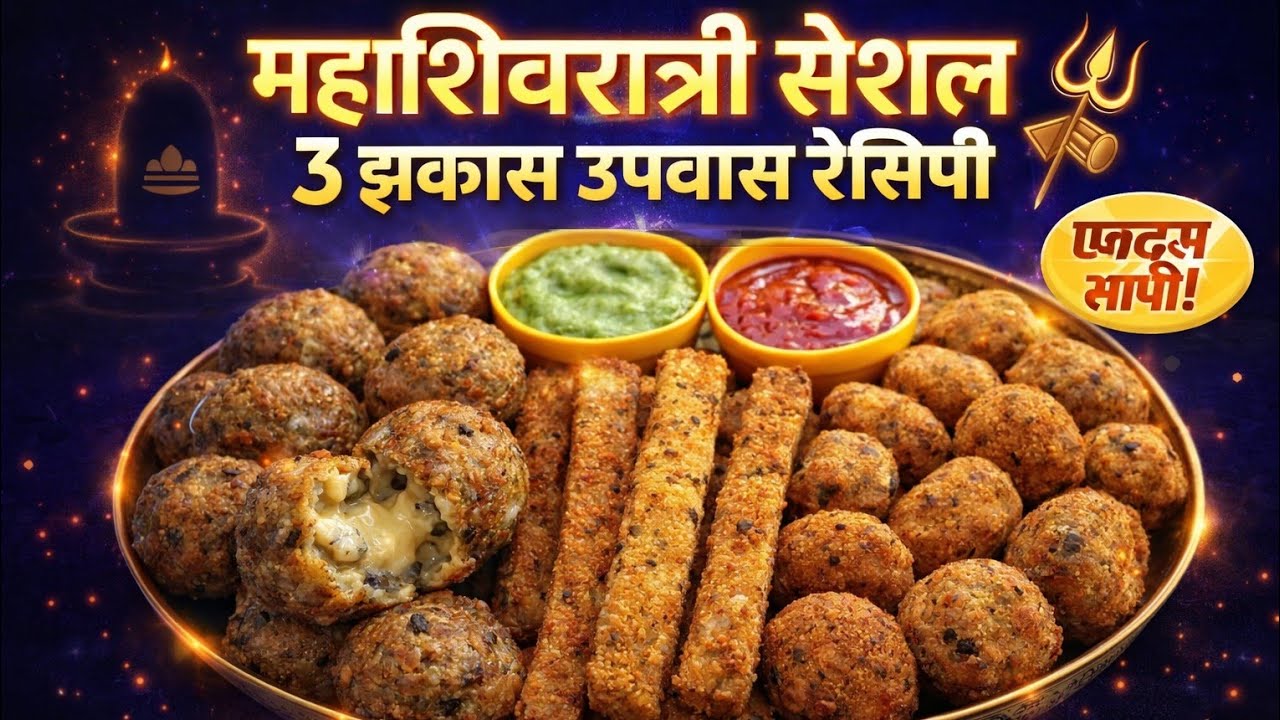 Mahashivratri Special 2026 | 3 झकास उपवास रेसिपी | Sabudana Special