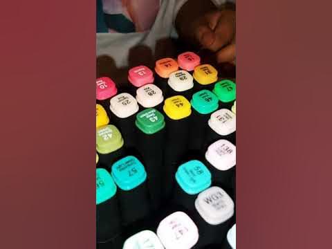 unboxing 80pcs markers #tongfushop #pennaalcol 