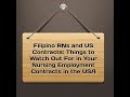 Things to Watch Out for in Your Nursing Employment Contracts in the USA