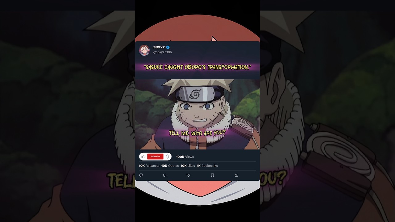 Sasuke Caught Oboro's Transformation 💀