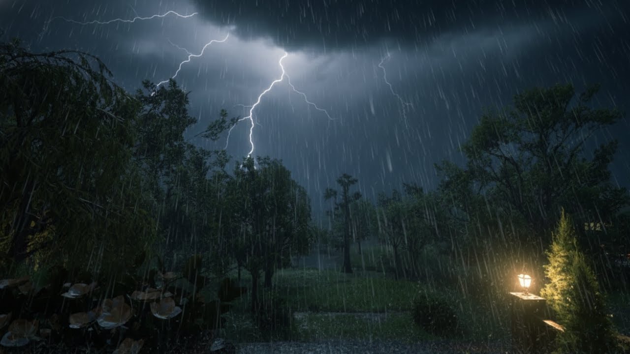 Midnight Rain & Thunder ASMR | Deep Sleep Sounds to Help You Fall Asleep Fast