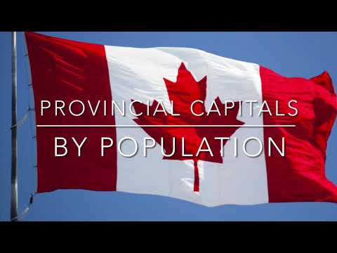Canadian Province Capitals by Population