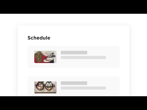 Feature Highlight - Schedule