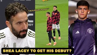 Ruben Amorim opens up about Shea Lacey ready to play with the first team