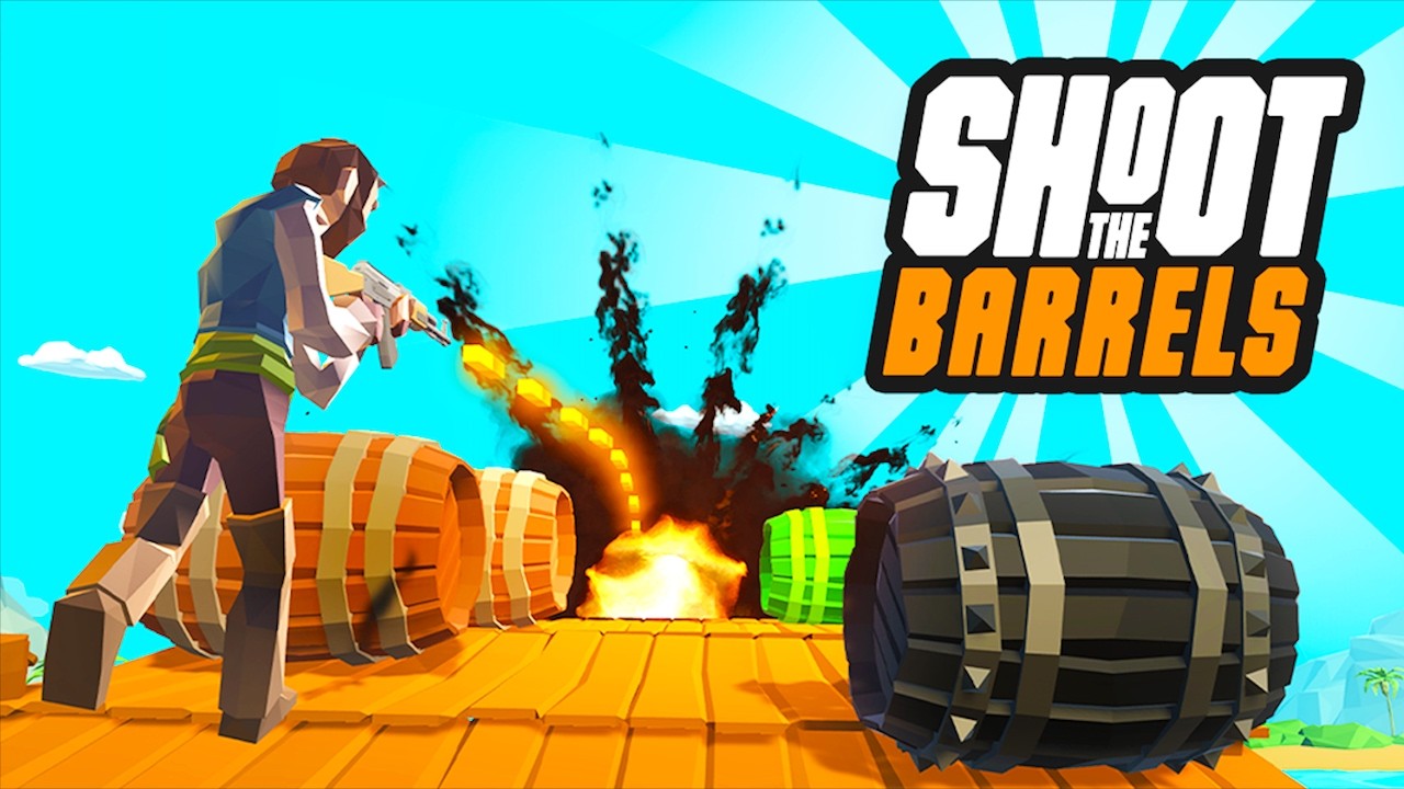 【Shoot The Barrels】画面の奥から向かってくる樽を壊し続けるインクリメンタルゲーム