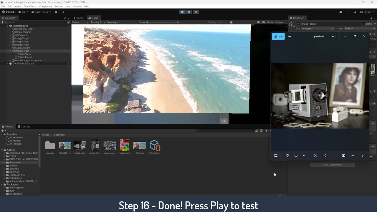 Special Request Tutorial - Playing Video in Vuforia in Unity 6 - YouTube
