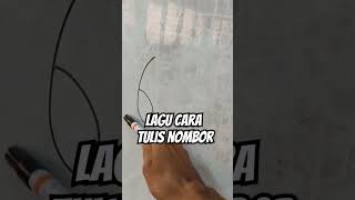 Cara tulis Nombor 1 hingga 10 #nombor #1to10 #numbers #preschool #shortvideo #shorts #teknik