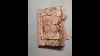 Handmade Floral Junk Journal, Roses and other Blossoms SOLD