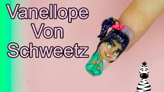 Character SCULPTING BASICS | Vanellope Von Schweetz Acrylic Nail Art Tutorial