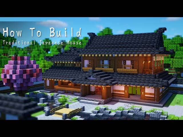 minecraft】How To Build a Traditional Japanese House【Survival