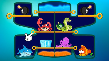 Fish Rescue Pull The Pin Mobile Game | Android New Gameplay Walkthrough Part-10