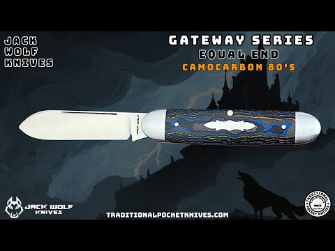 Jack Wolf Knives: Equal End - CamoCarbon 80's
