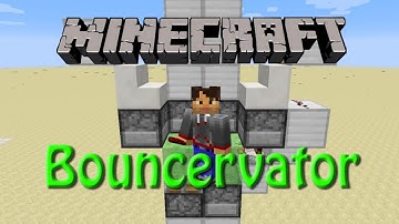 Minecraft: How to build The Bouncervator, Tutorial for 1.9, Fun with Slimeblocks