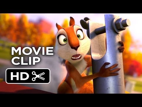 The Nut Job Movie CLIP - Flaming Cart of Nuts (2014) - Will Arnett Animated Movie HD